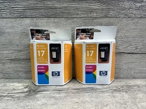Lot 2 hp inkjet print cartridge 17 hp deskjet for 825 840 842 845 new L23 - Picture 1 of 4