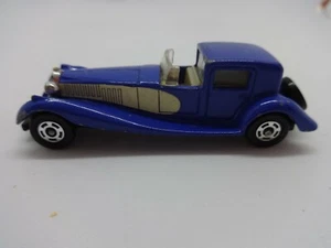 Tomica Tomy 1:80 #F46 Blue Bugatti Coupe De Ville - Loose & Clean - Picture 1 of 6