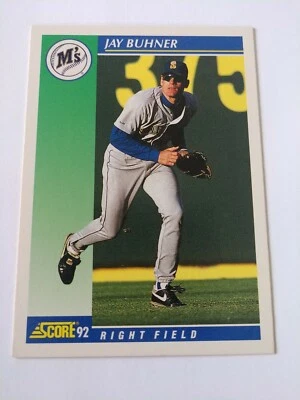 1992 Score Seattle Mariners Baseball Card #64 Jay Buhner - Image 1 of 2