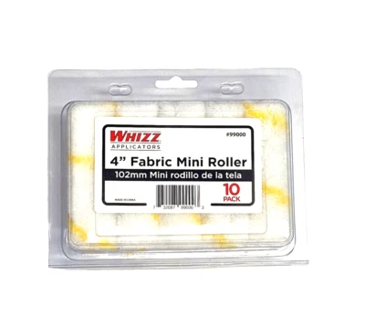 Whizz 99000 Gold/White Fabric Shed-Resist Mini Paint Roller Cover 4 x 1/2 in. - Image 1 of 2