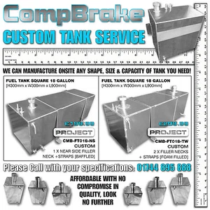 Maßgefertigter Aluminium-Kraftstofftank mit Schalldämpfer [Rallye/Rennen/Kitcar] - ab 200 £ - Bild 1 von 6