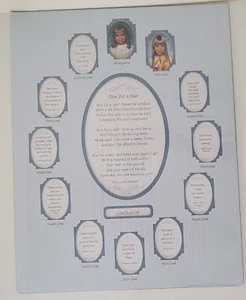 NEU Ivory Hills Productions School Days 14" x 11" Collage blau matt Vintage 1995 - Bild 1 von 4