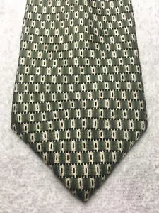 STRUCTURE MENS TIE GREEN WITH BLACK AND WHITE 4 X 58 - Picture 1 of 4