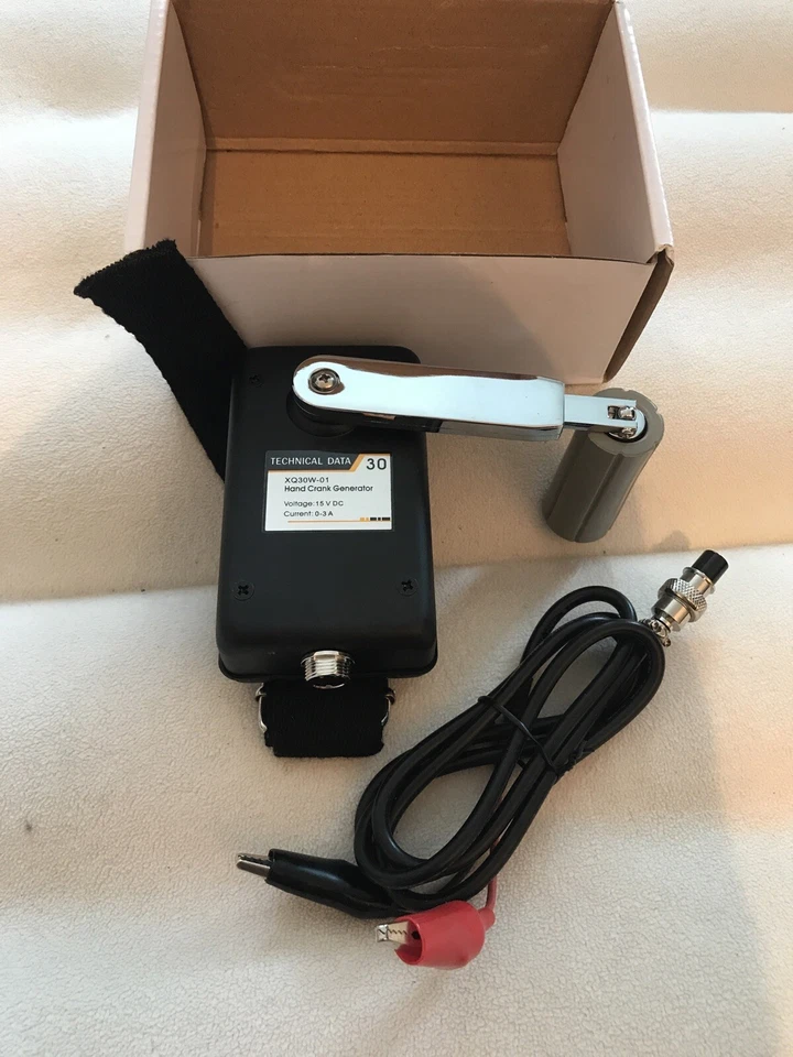 Technical Data 30w 15v 0-3A Hand Crank Emergency Generator New In Box  - Image 1 of 4