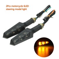 2x LED Motorrad Blinker Bremselicht Indikator Licht Lampen 12V Amber Universal