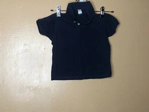 Polo Lands End blu manica corta con colletto ragazzo taglia 18M - Foto 1 di 12