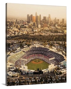 LA Dodgers Stadium Canvas 16”x20” Los Angeles 2020 World Series Champions - Picture 1 of 3