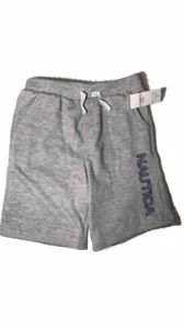 Nautica Boys Solid Logo Shorts with pockets - Gray - Size: 6 - Picture 1 of 3