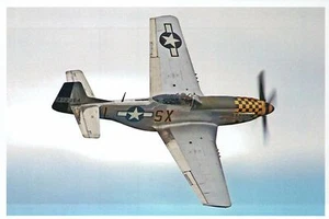 P-51 Mustang Fighter-Bomber Aircraft WW II & Korean War Plane -- Modern Postcard - Picture 1 of 2
