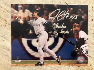 NY Yankees Jim Leyritz autographed 8x10 phot “ Boston sucks” - Picture 1 of 3