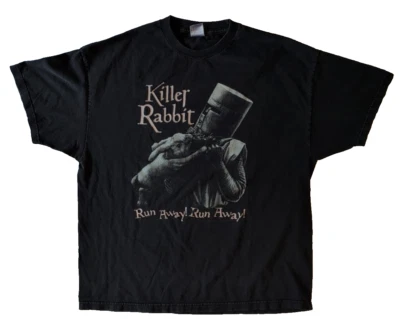 Camiseta De Colección Y2K Monty Python Conejo Asesino Para Hombre Comedia Promoción Camisa XX Grande Foto 1 de 4
