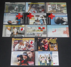 Germany 2000-12 Red Cross 26 private semipostal booklets first day cancels VF - Picture 1 of 2