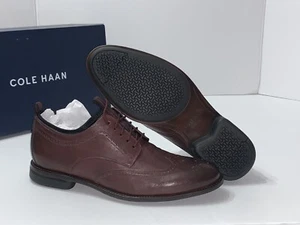 Cole Haan Holland Grand Long Wingtip Oxford Herren Schuhe Leder Braun 10,5* - Bild 1 von 10