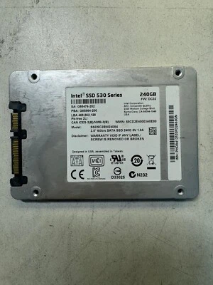 INTEL 530 SERIES SSDSC2BW240A4 240GB 6Gb/s SATA 2.5" SSD - Image 1 of 4