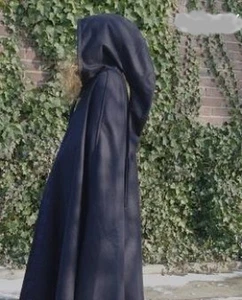 09 - XXL MITTELALTERUMHANG EXTRALANG 160cm Schwerer WOLLFILZ ÜBERLÄNGE Umhang  * - Bild 1 von 5