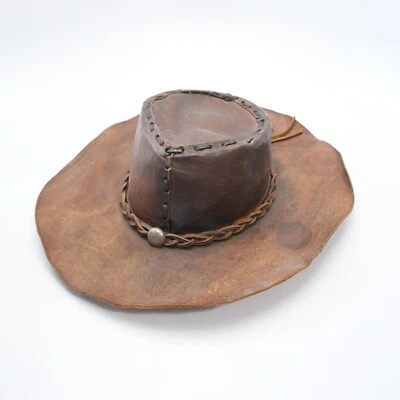 Sombrero de Vaquero Marrón Oscuro Exterior Espaguetis Cuero Occidental S-XL Marrón Exterior (A) Foto 1 de 4