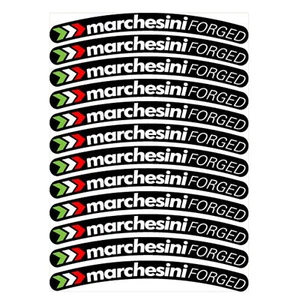 Calcomanías forjadas de llanta de motocicleta Marchesini gráficos x 12 estilo 3 - Imagen 1 de 2