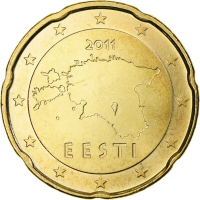 [#1179967] Estonia, 20 Euro Cent, 2011, Vantaa, BU, MS, Nordic gold, KM:65 - Image 1 of 2