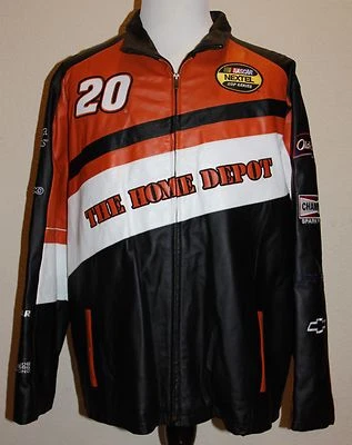 Wilsons Leather Jacket 2XL Tony Stewart NASCAR 20 Chase Home Depot Black Orange - Image 1 of 4