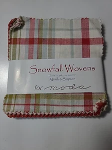 Snowfall WovensModa Charm Pack 42 100% Cotton 5" Precut Fabric Quilt Squares - Picture 1 of 2