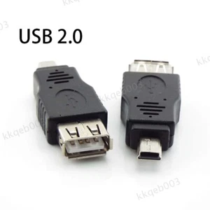 USB 2.0 Type A Female to Mini B 5 Pins Male Adapters Smart Phone OTG Converter - Picture 1 of 7