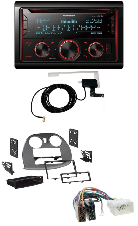 Pioneer 2DIN MP3 DAB USB CD Bluetooth Autoradio für Mitsubishi Eclipse 4G 05-12 - Bild 1 von 4