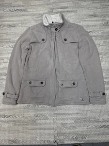 Carhartt WK111 sherpa foderato colletto felpa zip intera giacca panna donna taglia M - Foto 1 di 6