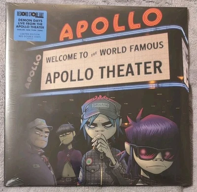 New Still Sealed Gorillaz Demon Days Live From The Apollo Theater Red Vinyl RSD - Image 1 of 2
