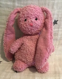 Russ Berrie Thimble Bunny Rabbit Pink Plush Soft Toy Beanie Comforter SMALL 14cm - Picture 1 of 7