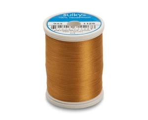 Sulky 943 1126 100% Viscose Rayon Sewing Embroidery Thread Spool - Tan 850 yds - Picture 1 of 4