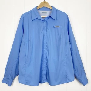 Columbia Tamiami II Hemd Damen Übergröße 2X PFG Knopfleiste Omni Shade belüftet - Bild 1 von 10