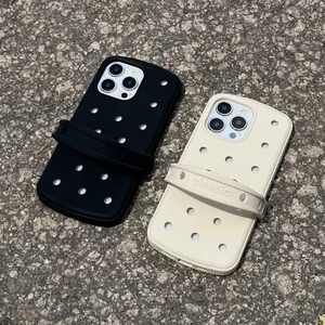 Funda para i Phone 16 Pro Max Crocs colores beige/negro/gris/amarillo/malva - Imagen 1 de 18