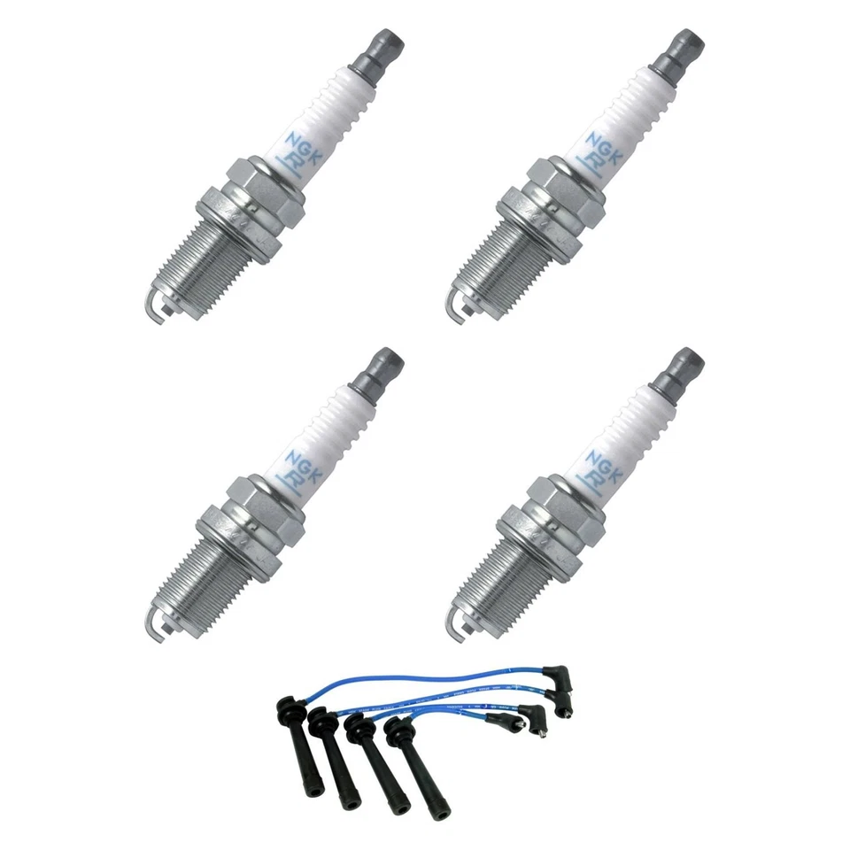 For Kia Rio 2001-2002 NGK Spark Plug Wire & Spark Plug Kit - Imagem 1 de 4