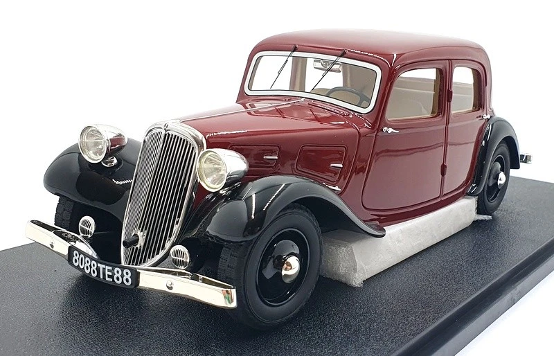 Cult 1/18 Scale Resin CML108-2 - 1935 Citroen Traction Avant 7cv - Maroon/Black - Image 1 of 4