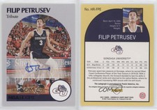 2021-22 Panini Chronicles Draft Picks Hoops Retro Purple /49 Filip Petrusev Auto