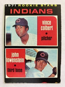 1971 Topps #231 Indians Rookie Stars: Vince Colbert RC & John Lowenstein RC - Bild 1 von 2