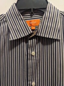 Tallia Men's Large Striped Long Sleeves Button Up Shirt - Picture 1 of 8