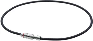 Phiten Halskette RAKUWA Halsleine Typ II silber 19,7 Zoll steife Schulter Herren Neu - Bild 1 von 5