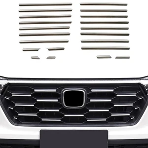 for Honda CR-V CRV 2023-2025 Steel Front Center Grid Grille Cover Trim 21pcs - Foto 1 di 8