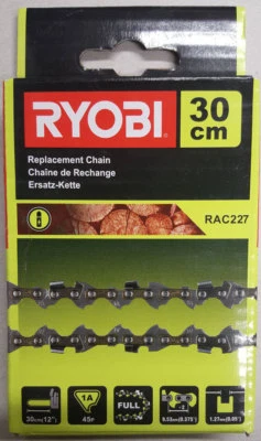 Ryobi Sägekette,Ersatzkette 30cm lang,Sägekette, 30 cm, 3/8" RAC 227,für OCS1830 - Bild 1 von 2