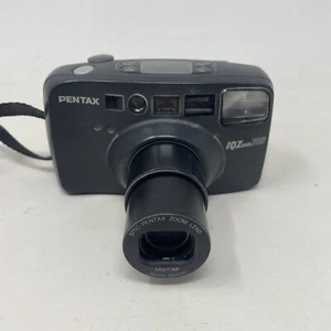 Pentax IQ Zoom 140 35mm Point & Shoot Compact Film Camera with Case TESTED - Picture 1 of 7