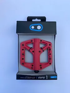 Cycling - Bicycle Crank Brothers Stamp 1 Large Platform Red Pedals 16268 - Picture 1 of 2