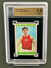 1967-68 Panini Campioni Dello Sport #67 JAMES THORPE ACA 3.5 VG+ *Valida Back*