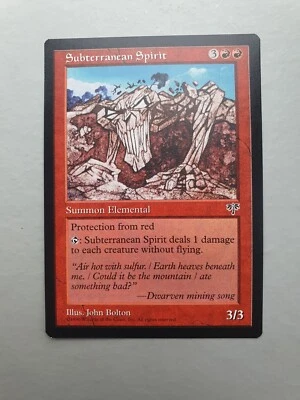 Subterranean Spirit, MTG Mirage (1996) Rare Red Creature - Image 1 of 2