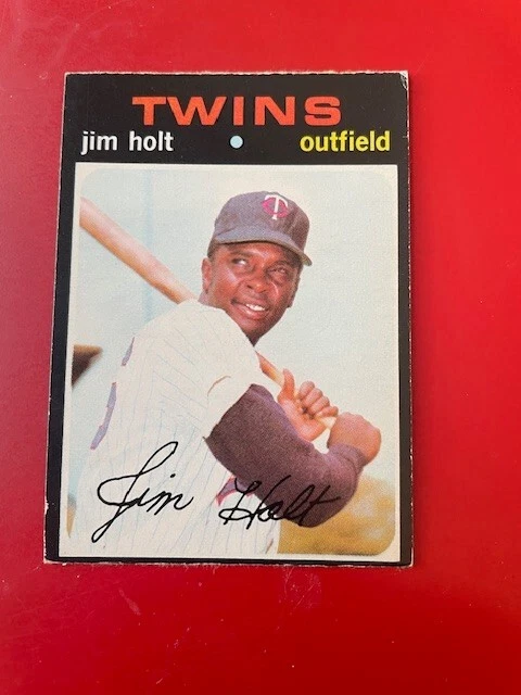 1971 O-Pee-Chee baseball OPC #7 Jim Holt RC - Minnesota Twins
