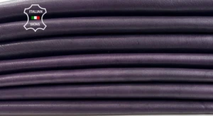 EGGPLANT PURPLE ANTIQUED VEGETABLE TAN Lamb Leather 7 skins 32sqf 1.2mm #C4042 - Picture 1 of 7