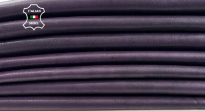 EGGPLANT PURPLE ANTIQUED VEGETABLE TAN Lamb Leather 7 skins 32sqf 1.2mm #C4042 - Image 1 of 4