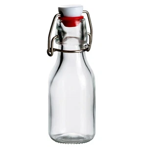 Glasflaschen 100 ml mit Bügelverschluss rot - Kleine Bügel-Flasche 0,1 l - Bild 1 von 7