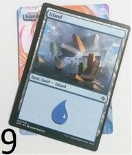 Hand Painted Altered MTG Card,Foil detail Island Anime Sexy Mirari Mox Girl