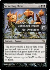 1X Sickening Shoal Betrayers of Kamigawa NM/EX Italian MTG CARD